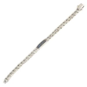 925 Sterling Silver Gourmet <b>Bracelet</b> with Dark Blue Stone Tennis <b>Bracelets</b> Bangles Rose Gold Diamond Pearl <b>Ruby</b> Religious Style - Product Image 3