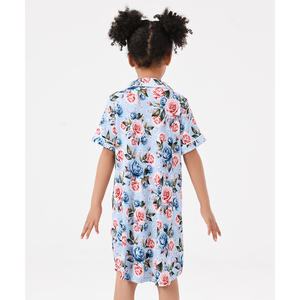 Camisones Casuales para Niñas de 3 a 12 Años, Vestidos de Dormir de Bambú Suave de Manga Corta para Primavera - Product Image 2