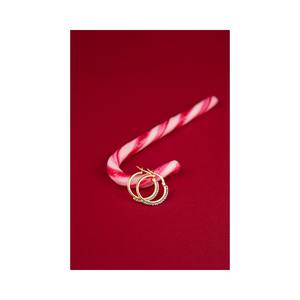 Pendientes de Aro Redondos Blancos de Lujo de Alta Calidad Del Pia Srl, Chapados en Oro Amarillo de 18K, Plata de Ley 925, 15mm, Venta al por Mayor - Product Image 4