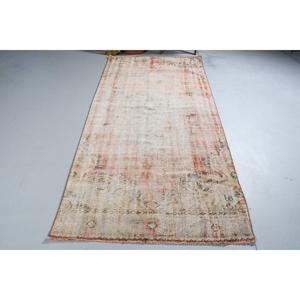 Tapis turc 4x8,9 pi (123x270 cm), tapis abstrait vintage rouge - Product Image 3