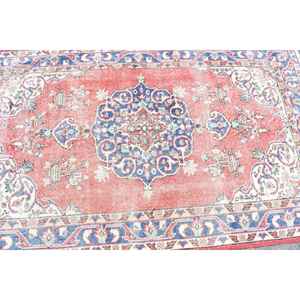 พรมวินเทจขนาด 3.9x6.5 ฟุต สีแดง ลายเปอร์เซีย ตุรกี ทำจากขนสัตว์ - Product Image 4