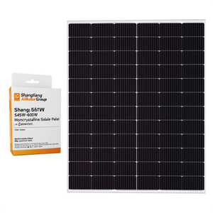 Panneau solaire monocristallin HJT demi-cellule 545W-600W du Groupe Shuangliang, qualité A, face en verre industriel - Product Image 2