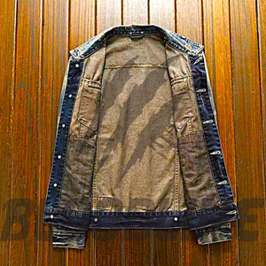 Blouson en jean pour femme, manches longues, col boutonné, bleu uni, vêtement d'hiver, séchage rapide, respirant, écologique - Product Image 6