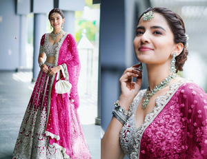 Premium ağır kelebek <span class=keywords><strong>net</strong></span> lehenga choli güzel nakış çalışmaları ile fantezi dori dizisi düğün koleksiyonu için çalışmak - Product Image 3