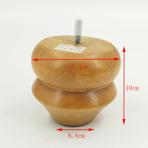 Pieds de meubles Style moderne et tendance Pieds de canapé de salon Pieds de table ronds de haute qualité en bois fabriqués au Vietnam - Product Image 2