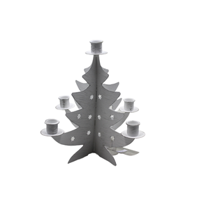 Soporte de vela de hierro de gran diseño para decoración de iluminación de Navidad Color negro mate para decoración de Navidad hecha a mano - Product Image 3