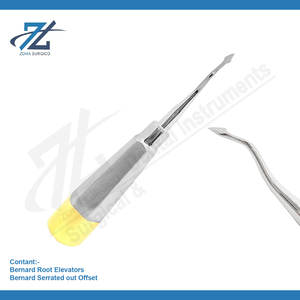 Bernard Haute Qualité En Acier Inoxydable Extraction Dentaire Racine Ascenseurs Manuel Allemand Offset Conception Directement Pakistan Fabricant - Product Image 2
