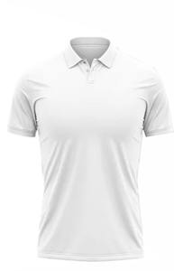 Alta calidad de los hombres de manga corta de secado rápido sólido transpirable para camisetas logotipo personalizado impreso Casual botón decoración de punto - Product Image 3