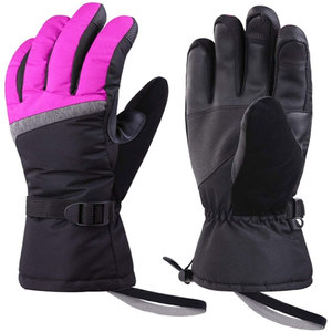 Guantes de Esquí de Piel de Cabra de Alta Calidad, Color Personalizado, Forro Suave, Antideslizantes, Impermeables, Resistentes al Viento, Dedos Completos, para Hombre - Product Image 4