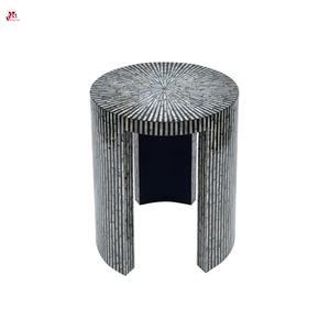 Table basse en nacre noire en gros, meubles en incrustation de coquillages faits à la main pour les intérieurs de designers en provenance du Vietnam - Product Image 1