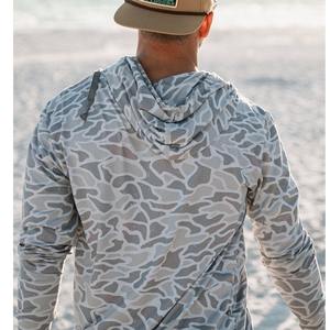 Sudadera CON CAPUCHA DE PESCA lisa en blanco de manga larga de microfibra de alta calidad Protección UV rendimiento de secado rápido camisas con capucha transpirables - Product Image 4