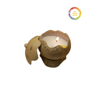 Gros bougeoir décoratif en coquille de noix de coco Best-seller à l'exportation - Product Image 1