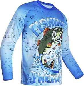 Camisa de Pesca para Hombre, Talla Grande, Resistente al Viento, Manga Larga, Impermeable, Estampada, Ligera, Transpirable, Secado Rápido, UPF 50+ - Product Image 1