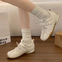 Chaussures décontractées polyvalentes pour femmes, style coréen, avec semelle rehaussante, modèle rétro, bout rond, été 2026, pour l'extérieur, stock étranger