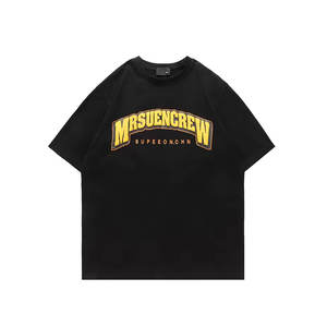 Venta caliente personalizado impreso Logo camiseta tendencia básica diferente color al por mayor fabricante Puff impresión camiseta - Product Image 3