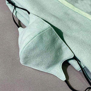 Sweat à capuche en coton satiné de luxe, doublure en satin, haute qualité, rose, manches longues, col rond, broderie personnalisée, vêtements d'hiver pour hommes - Product Image 5