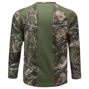 Camiseta de camuflaje de manga larga para hombre de fabricante personalizado, camisa de caza con estampado Realtree para tiro al aire libre, senderismo y acampada, estilo conjunto - Product Image 6