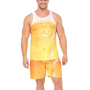 Summer Mens Tank Top 100 Percent Cotton 3D Print Sleeveless Casual Wear Lightweight Breathable Gym <b>Vest</b> USA EU Sizes - Product Image 1