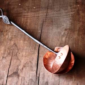 ที่วางช้อนทองแดงแบบสั่งทำได้งานหัตถกรรมอินเดียทำด้วยมือสีตามสั่ง - Product Image 4