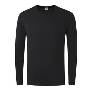 Nouveau design vêtements d'été 100% coton t-shirt à manches longues blanc doux avec logo de broderie personnalisé - Product Image 5