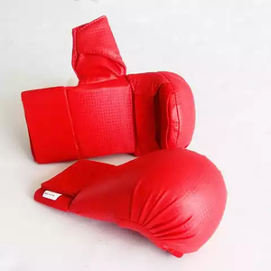 Los mejores guantes personalizados MMA Grappling Karate Mitts de Pakistán Entrenamiento DE LUCHA hecho en cuero con función de perforación Mitones de Karate - Product Image 4
