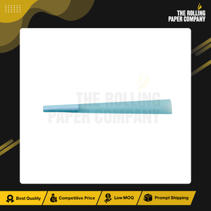 Fournisseur indonésien de cônes pré-roulés en papier de couleur bleue de qualité supérieure, emballés en vrac, personnalisés, 109/26MM - Product Image 3