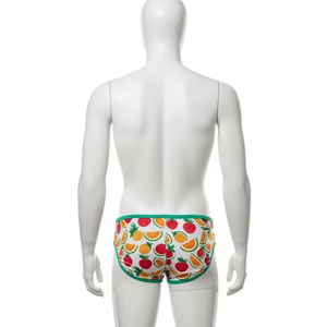 Maillots de bain pour hommes écologiques à motifs de fruits, polyester recyclé, séchage rapide, shorts de plage, confort estival, shorts de surf, vêtements de bain - Product Image 2