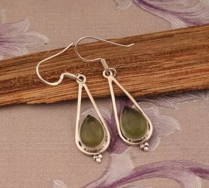 Increíbles pendientes de piedras preciosas de cuarzo Peridoto, pendientes de plata de ley 925, pendientes hechos a mano, regalo para su regalo de cumpleaños - Product Image 6