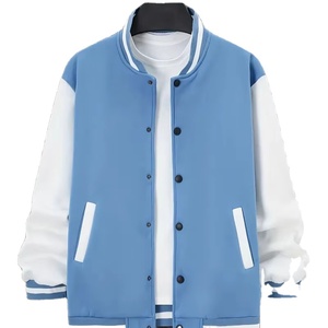 Chaqueta universitaria de plumón de lana Letterman University hecha a medida al por mayor chaquetas Chicago de tela de talla grande y alta calidad para hombre - Product Image 1