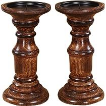 Porte-bougie rond en bois TQC, fait main, écologique, très vendu, décoration de table pour la maison, les hôtels, les restaurants, les cafés, utilisation de Noël - Product Image 2