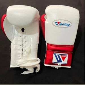 Dernier modèle Gants de boxe gagnants de couleur blanche et rouge les plus demandés Cuir de vache de qualité supérieure Kickboxing et entraînement - Product Image 1