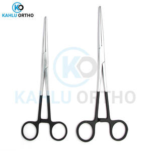 KAHLU-Pinzas hemostáticas para mosquitos, dientes rectos curvos, fórceps para microcirugía de acero inoxidable - Product Image 2