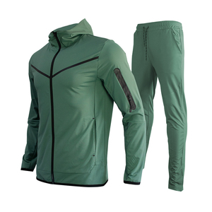 ชุดกีฬาสำหรับผู้ชาย,เสื้อวอร์มปักลายมีซิปขนาดใหญ่พิเศษพร้อมโลโก้ตามสั่ง - Product Image 1