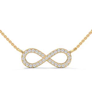 Collier pendentif diamant infini - Product Image 1
