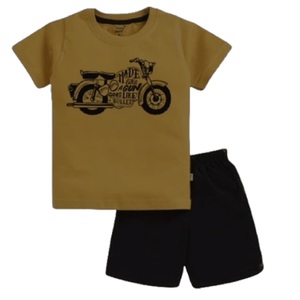 Ensemble t-shirt et pantalon à manches courtes pour homme, tenue décontractée, maillot 100% coton, sport d'été, ensemble deux pièces, t-shirt et pantalon à motif de lettres - Product Image 2