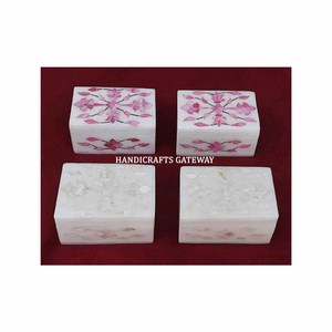 Nueva pieza antigua y más popular con producto de alta calidad, cajas de embalaje de joyería con Incrustaciones de nácar rosa y blanco - Product Image 1