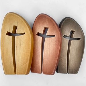 Cruz de pared de madera de olivo hecha a mano con diseño de Jesús Cruz de pared cristiana Premium para decoración religiosa del hogar de Tierra Santa - Product Image 4