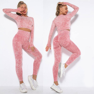 Custom Yoga Suit Plus Size Women's Clothing Sportswear Push up Sports Bra High Waist Leggings For Women Fitness Yoga Wear Sets - Product Image 1