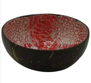 MÈRE DE PERLES INCRUSTATION INCRUSTATION D'OS CASSEROLES MÈRE DE PERLE BOL EN BOIS CONTENANT DE NOURRITURE SERVEUR DE NOURRITURE - Product Image 2