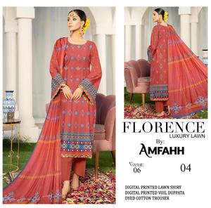 Trajes de césped de algodón 100% de diseñador paquistaní más vendidos Tallas grandes impresos a precios al por mayor - Product Image 2