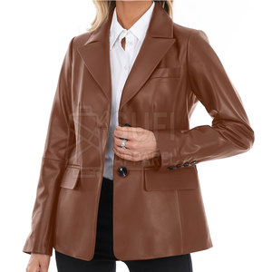 Hot Selling Women Genuine Leather Winter Eco-Friendly Windproof Jacket Front Logo Customized Colors Sizes High Quality Full - Product Image 4
