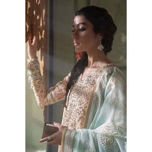 Qala by mushq Luxury kamdaani คอลเลกชันเทศกาล Amira ผ้าชีฟอง TC-628สำหรับฤดูใบไม้ผลิ/ฤดูร้อน - Product Image 5