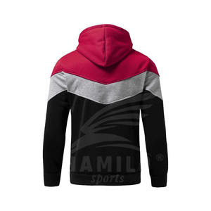 Survêtement d'hiver pour homme 2024, fabrication directe d'usine, design personnalisé en coton et polyester avec fermeture éclair supérieure pour le jogging - Product Image 3