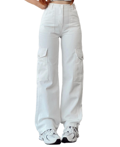Pantalon cargo élégant et décontracté pour femmes pantalon de jogging d'extérieur pantalon de survêtement patchwork avec poches - Product Image 6