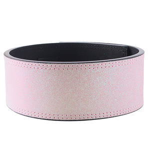 High Impact Cow Hide Leather <b>Waist</b> Support Belt Custom Gym Lever Fitness Belt Powerlifting Weightlifting Bodybuilding Workout - Product Image 4