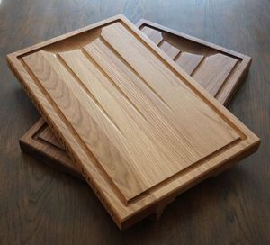 Tabla de cortar de madera de acacia con mango para servir queso duradero de calidad NATURAL - Product Image 2