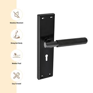 2025 vente en gros de qualité supérieure porte en bois clé poignée levier serrure moderne extérieur porte intérieure aluminium Zinc mortaise salle de bain - Product Image 2