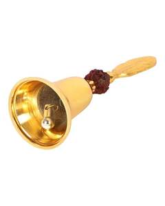 Cloche de temple domestique avec boîte pour Ghanti de Pooja Mandir, Cadeaux de retour, Couleur : Doré - Product Image 2