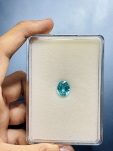 Gema Azul Paraiba Cultivada en Laboratorio, Corte Ovalado, Suelta, para Joyería, Regalo, Anillo, Collar, Certificación IGI, 6x8 7x9 8x10 10x12mm - Product Image 4