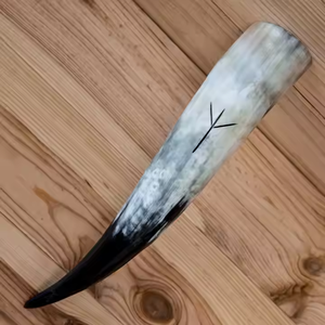 Auténtico cuerno para beber hecho a mano, taza de cuerno Natural tradicional perfecta para cerveza Mead Ale o exhibición decorativa Ideal para regalos - Product Image 2